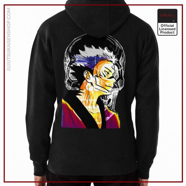 Romen Sukuna from Watercolor Drawn in Sunset Color Vibes Anime Hoodie