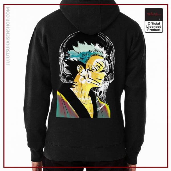 Ryomen Sukuna from Watercolor Drawn in Marble Color Vibes Anime Hoodie