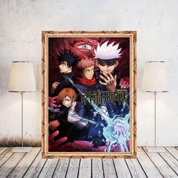 Anime Jujutsu Kaisen Posters Coated Paper Wall Art Painting Study Living Room Anime Activity Decoration Pictures 3 - OFFICIAL ®Jujutsu Kaisen Merch