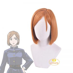 Anime Jujutsu Kaisen Nobara Kugisaki Costume Cosplay Wig Brown Wig Women Role Play Wig Hair Cap - OFFICIAL ®Jujutsu Kaisen Merch