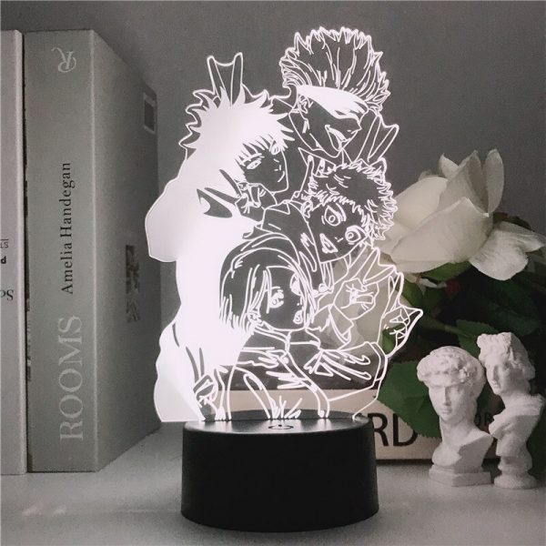 Jujutsu Kaisen 3D Illusion LED Night Light Manga Itadori Yuji Fans Kids Creative Gifts Table Lamps 1 - OFFICIAL ®Jujutsu Kaisen Merch