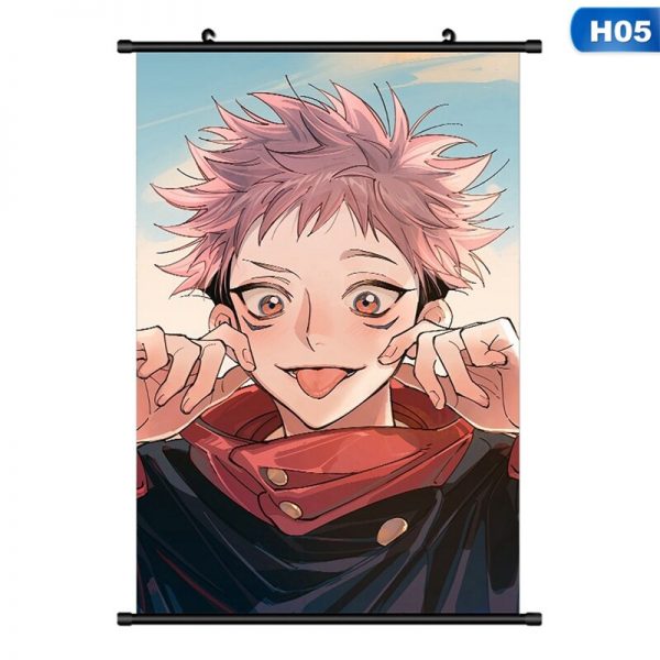 WTQ Canvas Painting Retro Poster Jujutsu Kaisen Poster Wall Decor Wall Art Picture for Living Room 2 - OFFICIAL ®Jujutsu Kaisen Merch