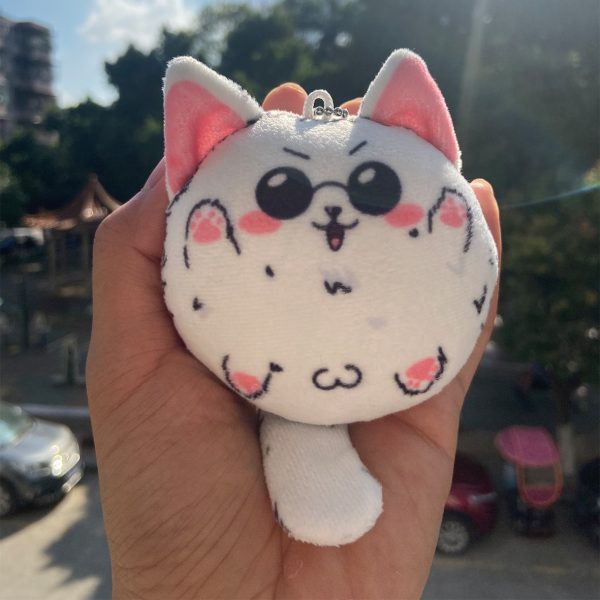 Anime Jujutsu Kaisen Gojo Satoru Cute Cat Plush Stuffed Pendant Dango Dolls Toy Cartton Keychain Schoolbag - OFFICIAL ®Jujutsu Kaisen Merch
