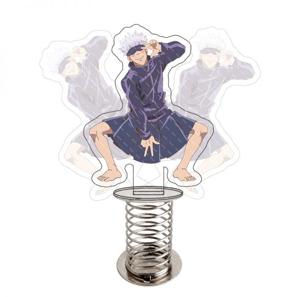 2021 Jujutsu Kaisen Gojo Satoru Funny Standing Figure Anime Desk Display Stands Ornaments Shaking Shaking Acrylic 2 - OFFICIAL ®Jujutsu Kaisen Merch