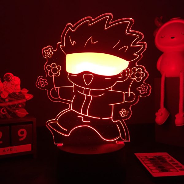 Japanese Anime Jujutsu Kaisen 3D LED Lamp Satoru Gojo Figure Led Night Light for Bedroom Decor - OFFICIAL ®Jujutsu Kaisen Merch
