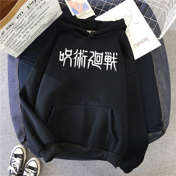Jujutsu Kaisen Japan Satoru Gojo Print Hoodies Unisex Loose Oversize Clothing Warm Fleece Sweatshirts Cartoons Casual 2 - OFFICIAL ®Jujutsu Kaisen Merch