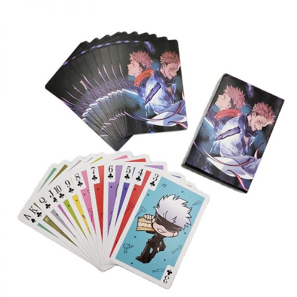 Jujutsu Kaisen Playing Cards Set Board Game Anime Poker Cards Cartoon Version Collection Gift Creativity Digital - OFFICIAL ®Jujutsu Kaisen Merch