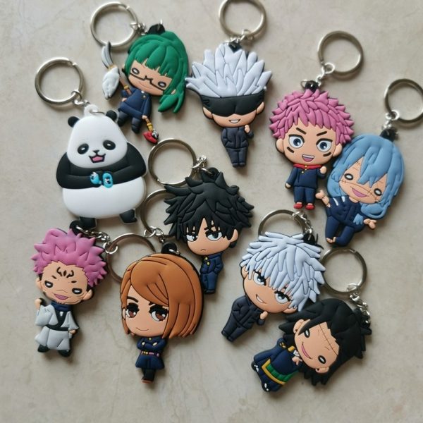 Anime Jujutsu Kaisen Keychain Charms Itadori Yuji PVC Pendant Key Chains Cartoon Key Ring Collection Key - OFFICIAL ®Jujutsu Kaisen Merch