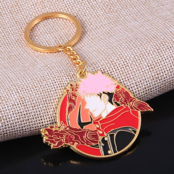 Anime Jujutsu Kaisen Fushiguro Megumi Keychain Cool Cartoon Figure Gojo Satoru Pendant Key Chain for Women Men Keyring Jewelry