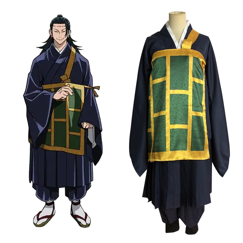 Anime Jujutsu Kaisen Cosplay Costumes Geto Suguru school uniforms kimono Black Blue costumes for Women Men